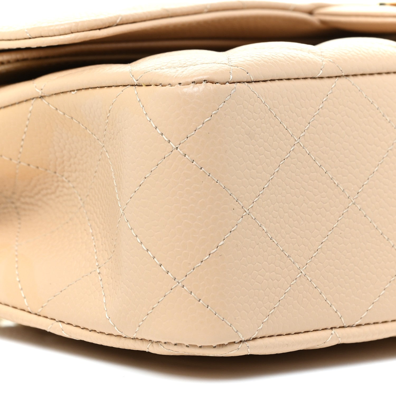 Chanel Caviar Quilted Medium Double Flap Beige Clair 10 of 14
