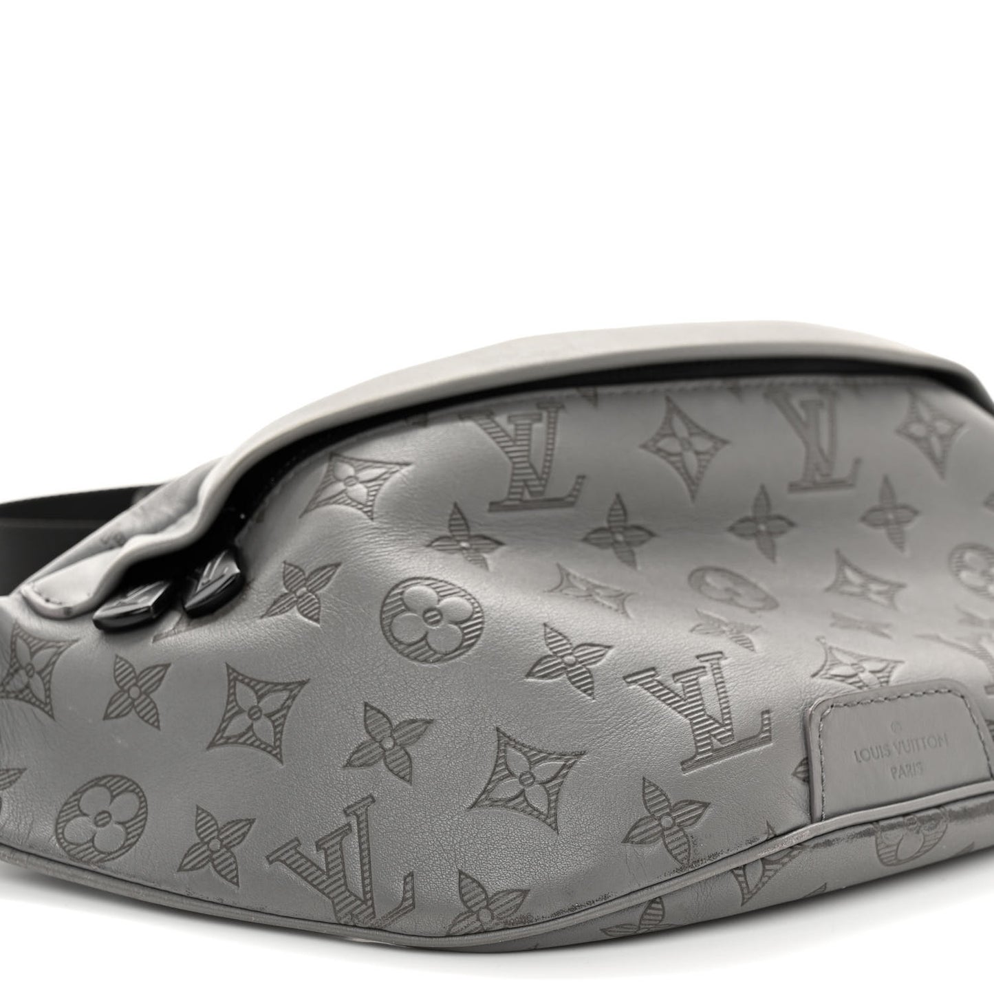 Calfskin Monogram Shadow Discovery Bumbag PM Gray
