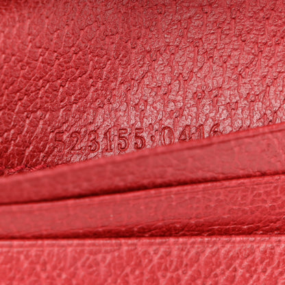 Gucci GG Supreme Monogram Flora Web Ophidia Card Case Red 7 of 11