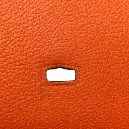 Hermes Taurillon Clemence Jypsiere 34 Orange 19 of 37
