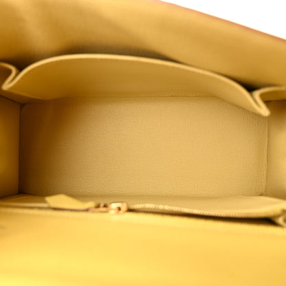 Hermes Epsom Kelly Sellier 25 Jaune Poussin 4 of 10