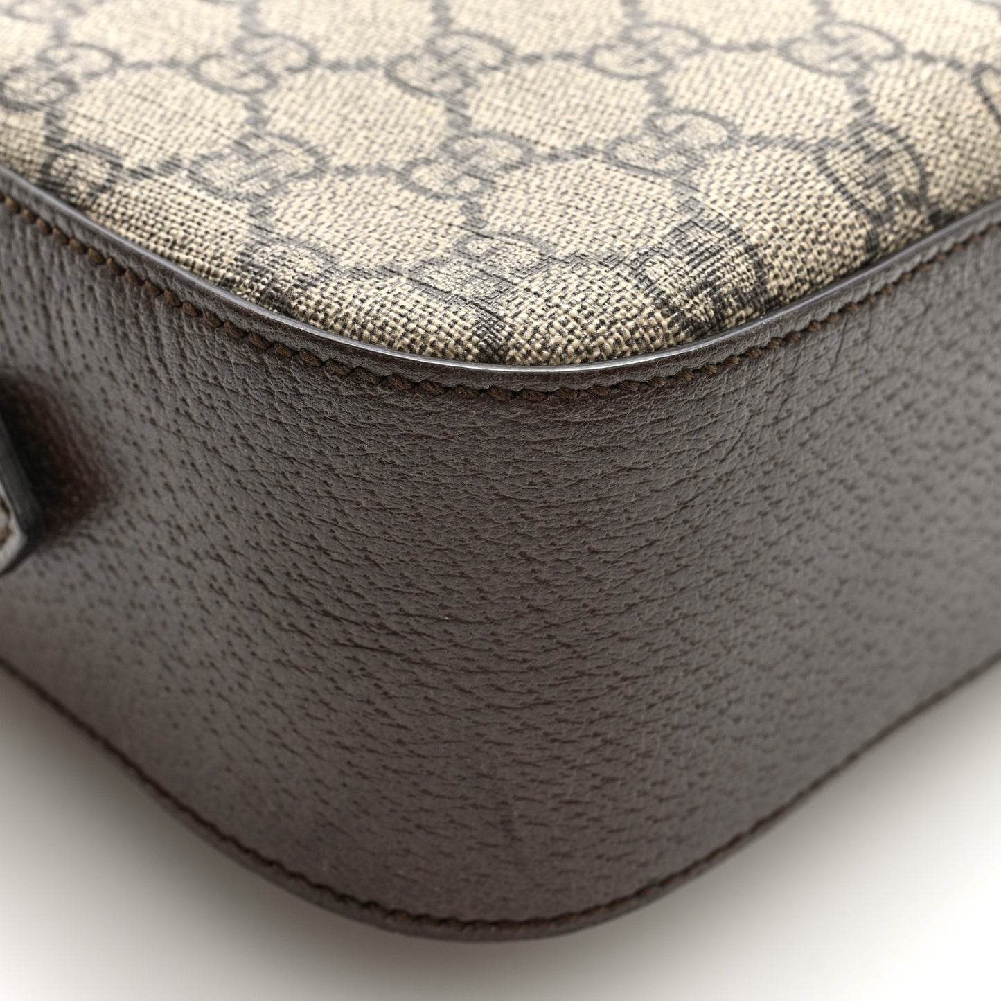 GG Supreme Monogram Web Neo Vintage Shoulder Bag Beige New Acero Crop