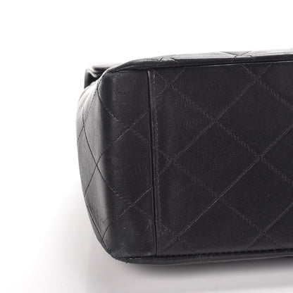 Chanel Lambskin Quilted XL Jumbo Single Flap Black 9 of 14