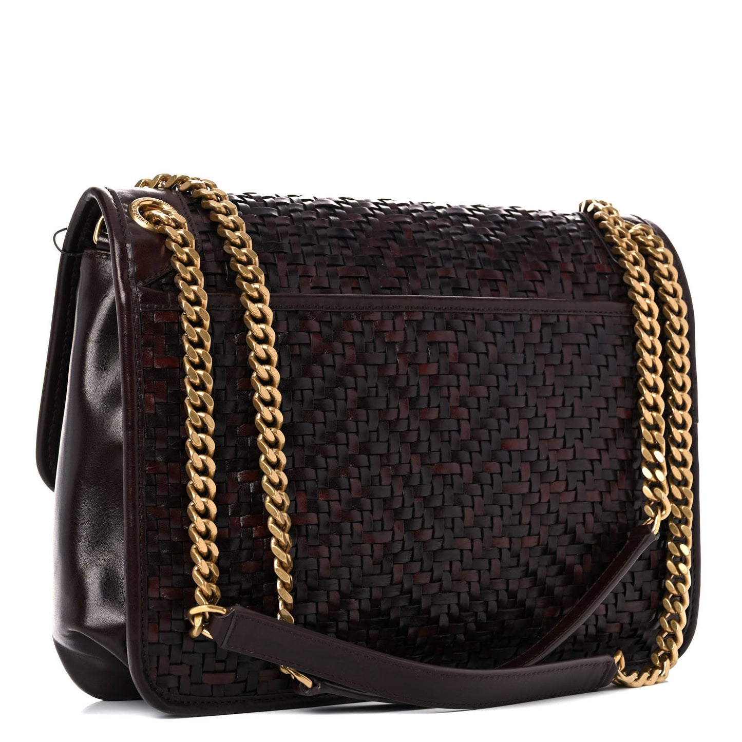 Vegetal Cloud Tressage Monogram Medium Niki Chain Satchel Burnt Brown