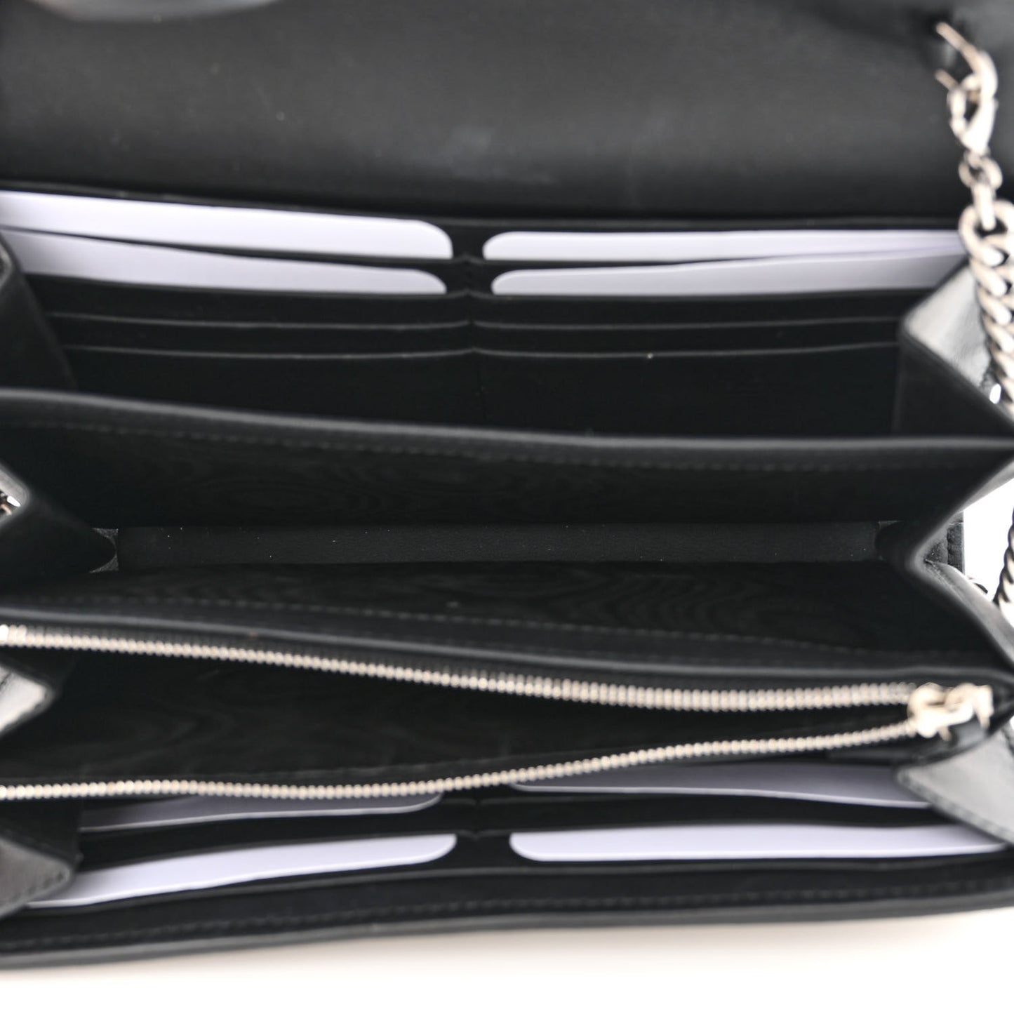 GG Supreme Monogram Mini Dionysus Chain Wallet Beige Black