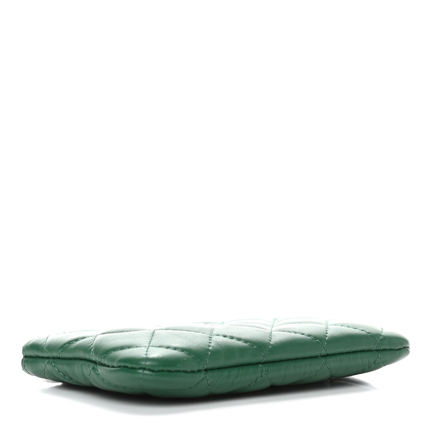 Chanel Lambskin Quilted Small Casino Cosmetic Case Green 4 of 7