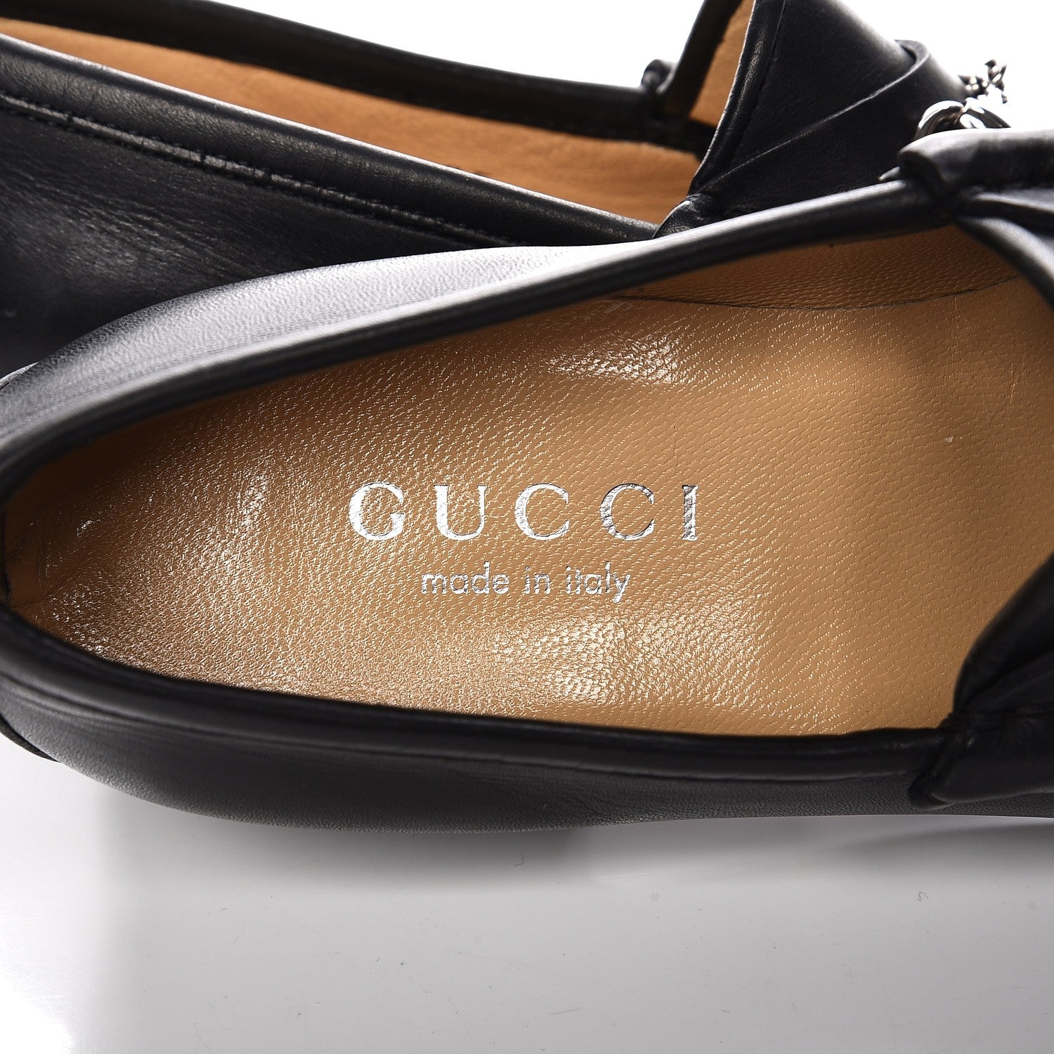 Gucci Calfskin Horsebit Loafers 35 Black 6 of 14