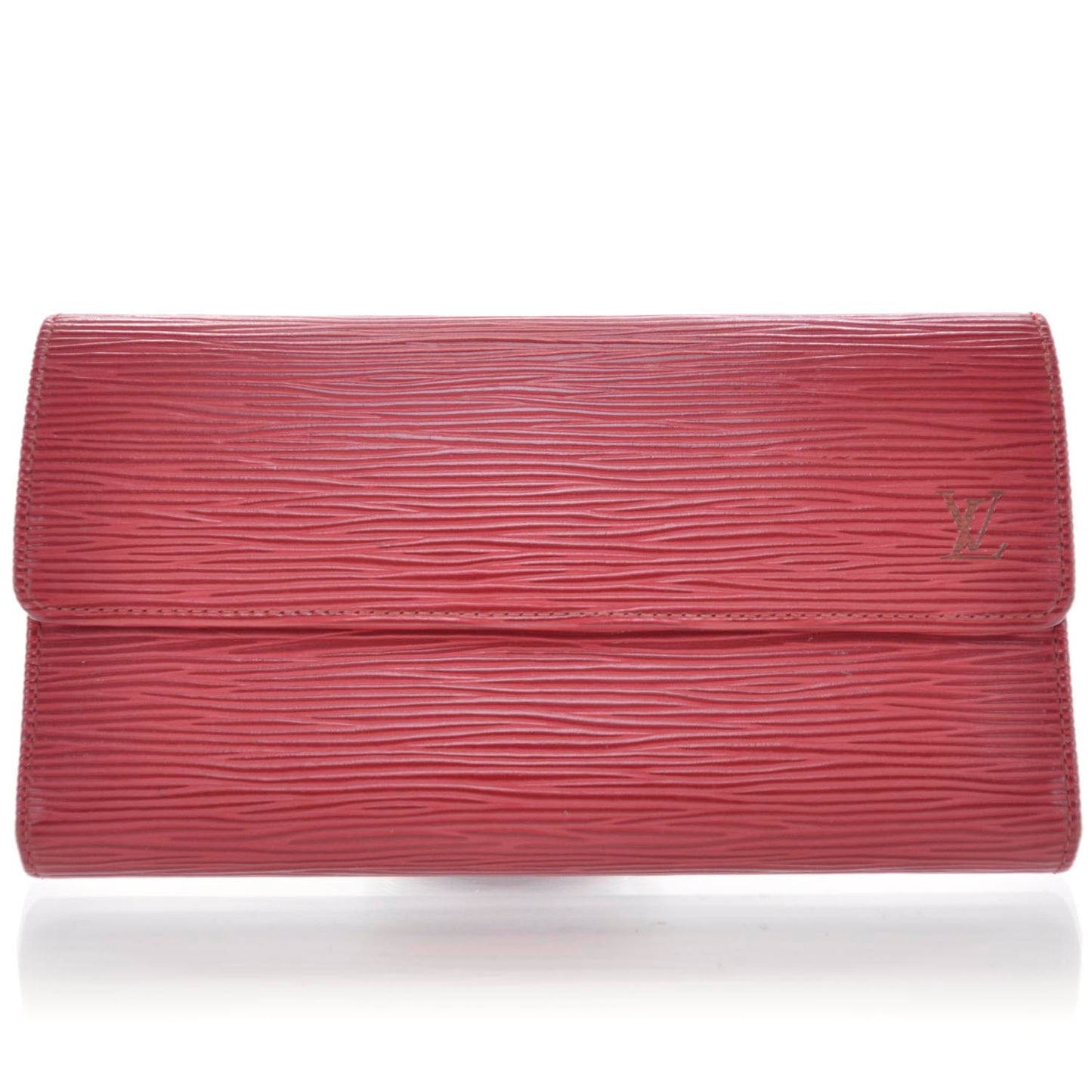 Epi Porte Tresor International Wallet Red