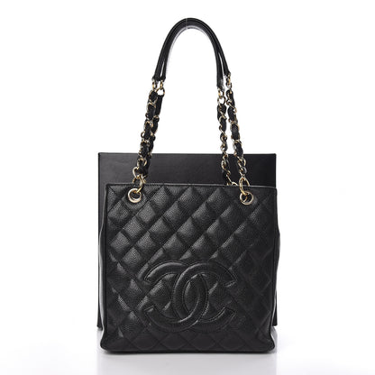 Chanel Caviar Quilted Petit Shopping Tote PST Black 11 of 11