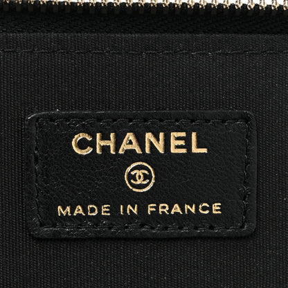 Chanel Lambskin Quilted Small Top Handle Vanity Case With Chain Black 6 of 8