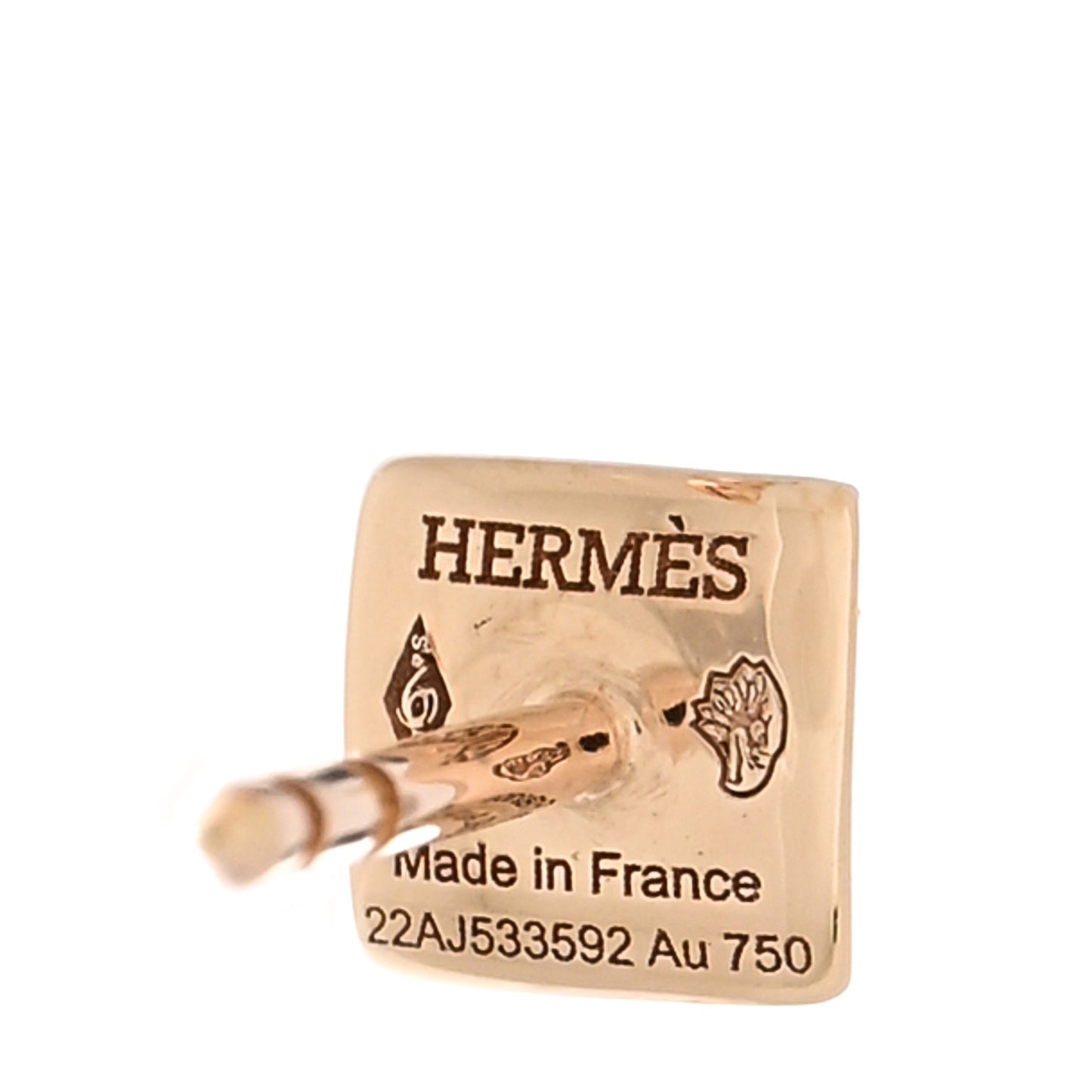 18K Rose Gold Diamond Clou d'H Stud Earrings