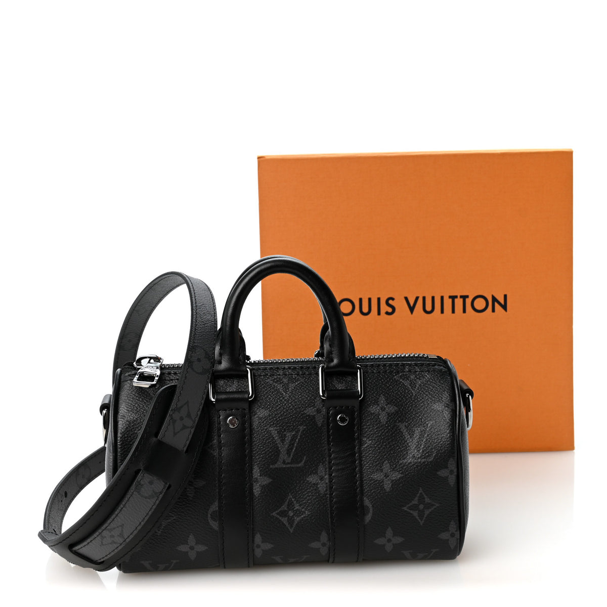Louis Vuitton Reverse Monogram Eclipse Keepall XS Black 10 of 10