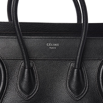 Celine Drummed Calfskin Micro Luggage Black 12 of 12