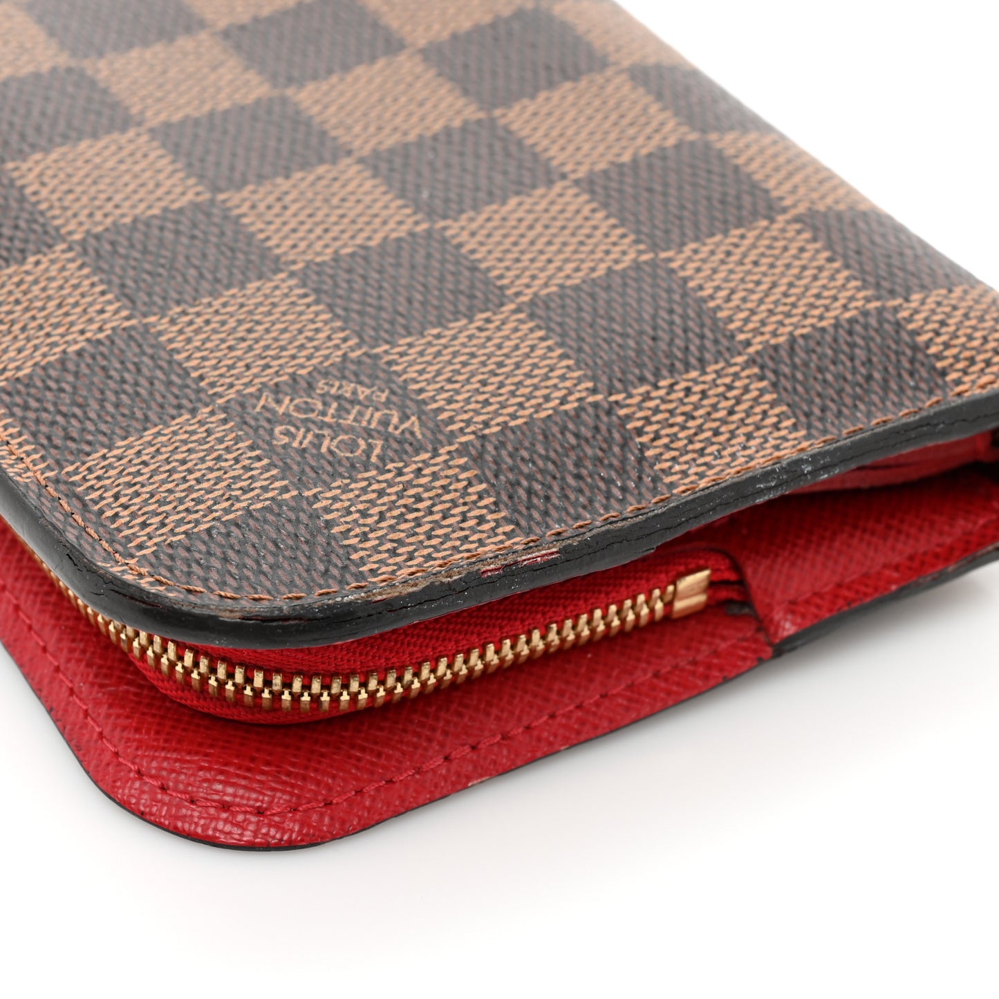 Damier Ebene Insolite Wallet Red