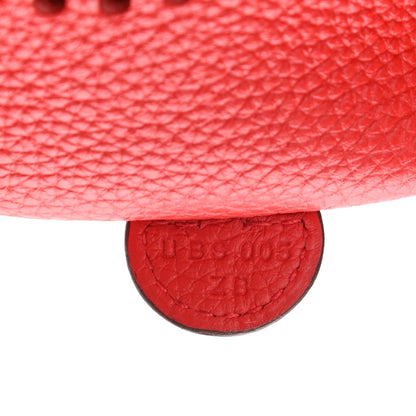 Hermes Taurillon Maurice Flipperball Sangle Evelyne TPM Rouge De Coeur Bleu Frida 7 of 10
