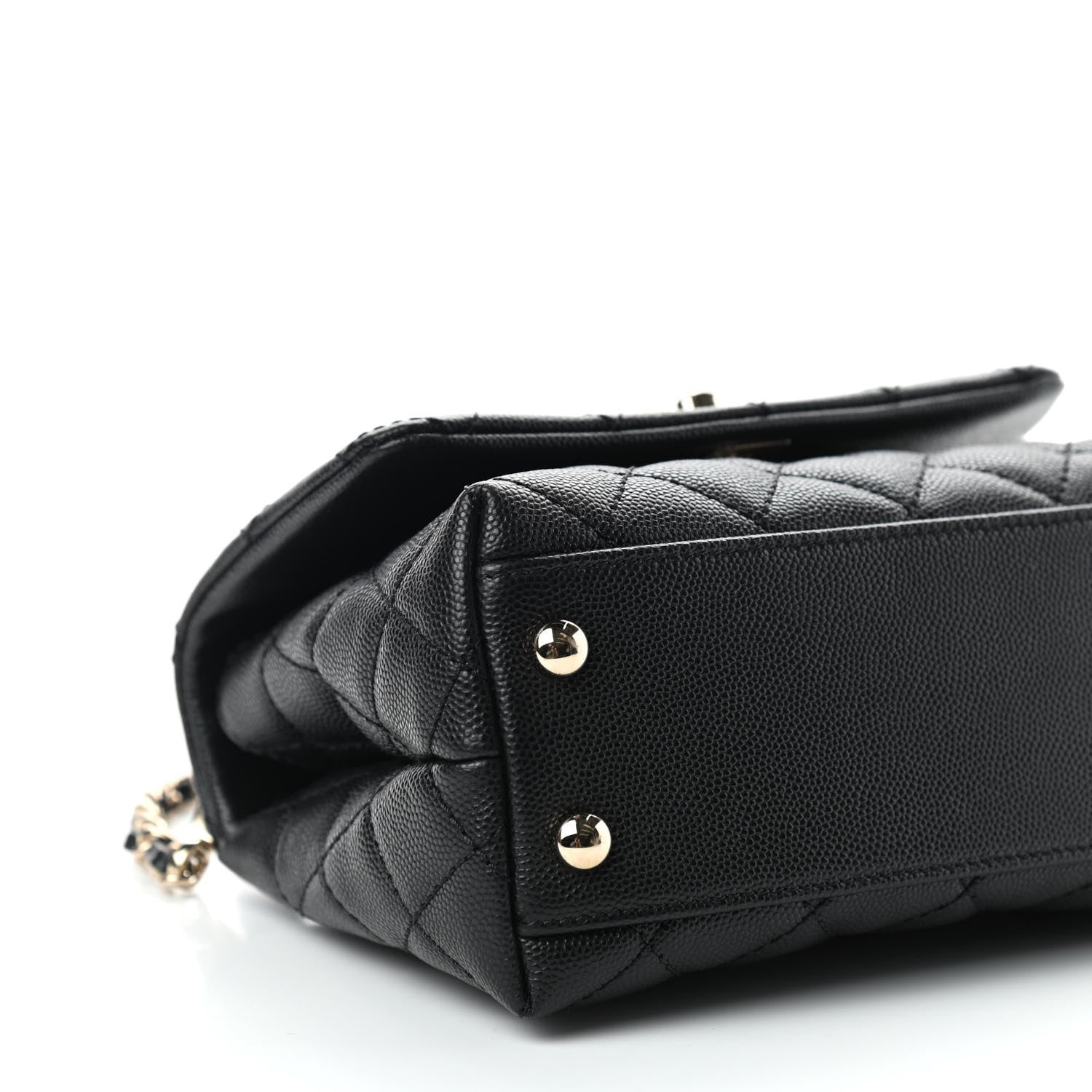 Chanel Caviar Quilted Extra Mini Coco Handle Flap Black 8 of 10