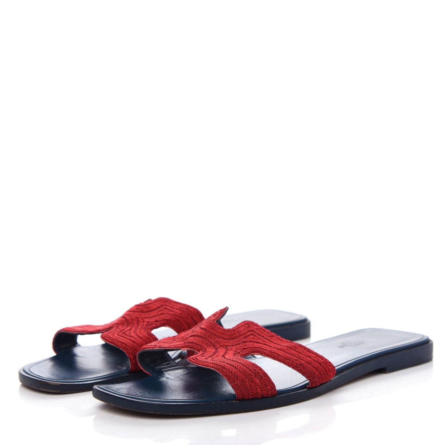 Dabka Embroidered Chevron Oran Sandals 39.5 Jasper Rouge