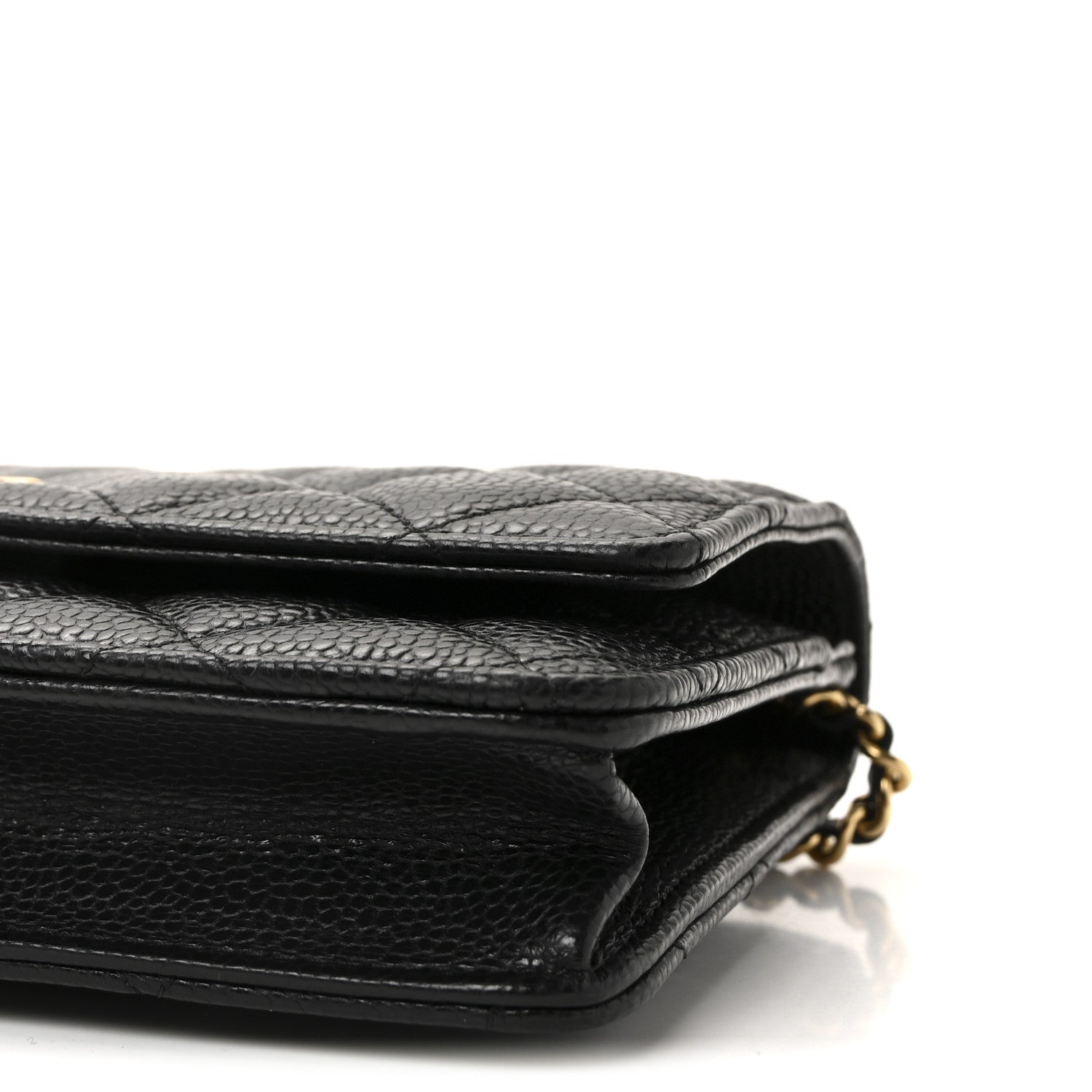 Chanel Caviar Quilted CC Turnlock Wallet On Chain WOC Black 11 of 11