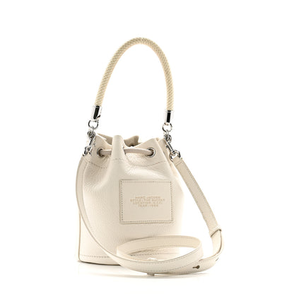 Marc Jacobs Grained Calfskin The Mini Bucket Bag Cotton 3 of 14