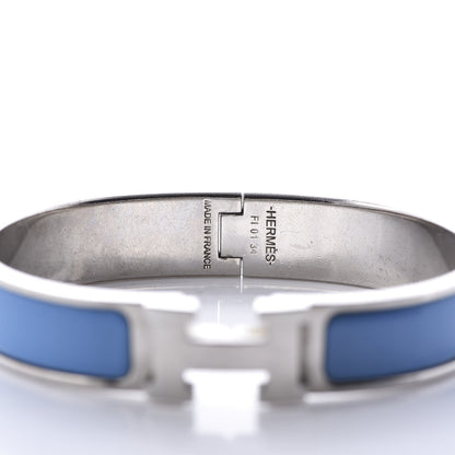 Hermes Enamel Narrow Clic Clac H Bracelet GM Bleu Transat 3 of 4