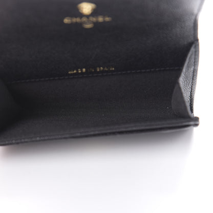 Chanel Caviar Quilted Boy Flap Card Holder Black 5 of 9