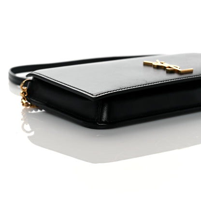Saint Laurent Smooth Calfskin Monogram Phone Holder Crossbody Black 8 of 13
