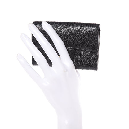 Chanel Caviar Quilted Flap Card Holder Black 2 of 11