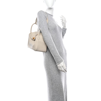 Hermes Taurillon Clemence Lindy 26 Craie 2 of 11