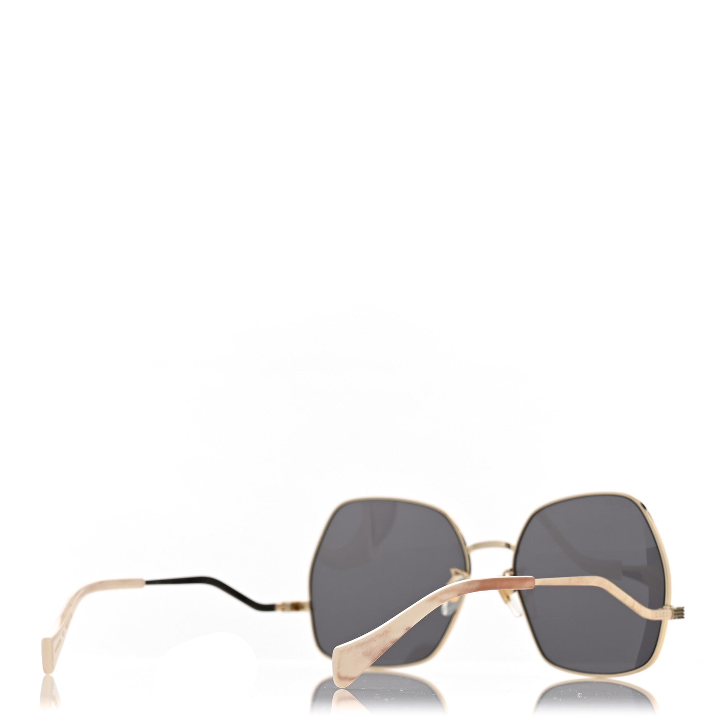 Gucci Metal Frame Sunglasses GG0972S Gold Brown 4 of 9