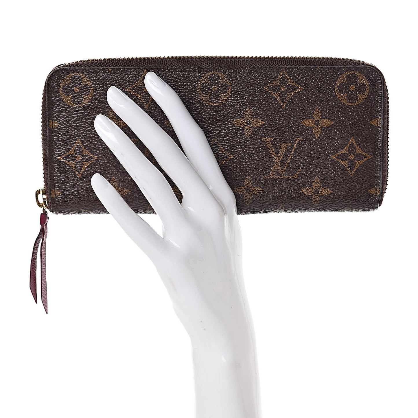 Monogram Clemence Wallet Fuchsia