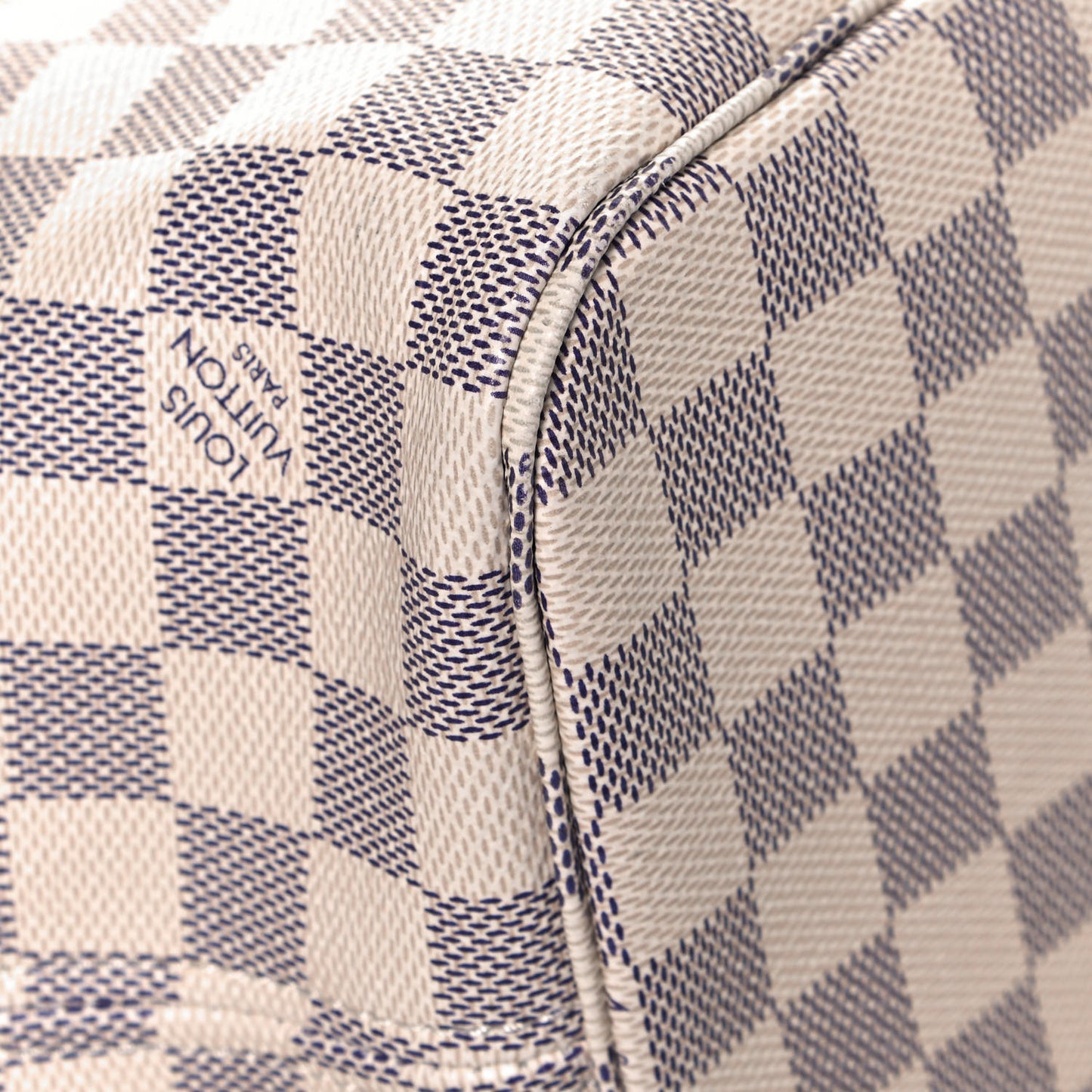 Damier Azur Braided Neverfull MM Orange