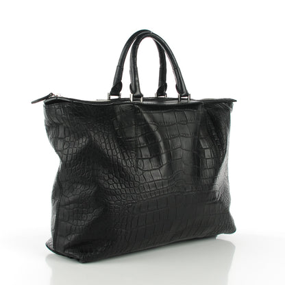 Alexander Wang Calfskin Crocodile Embossed Small Liner Tote Black 3 of 7
