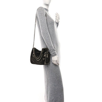 Stella McCartney Chamois Shiny Dotted Mini Falabella Fold Over Tote Ruthenium 2 of 8