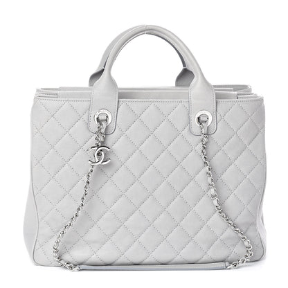 Chanel Caviar Quilted Large Urban Companion Top Handle Shopping Tote Grey 1 of 9
