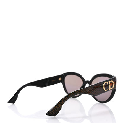 Christian Dior Acetate DDiorF Cat Eye Sunglasses Brown 4 of 8