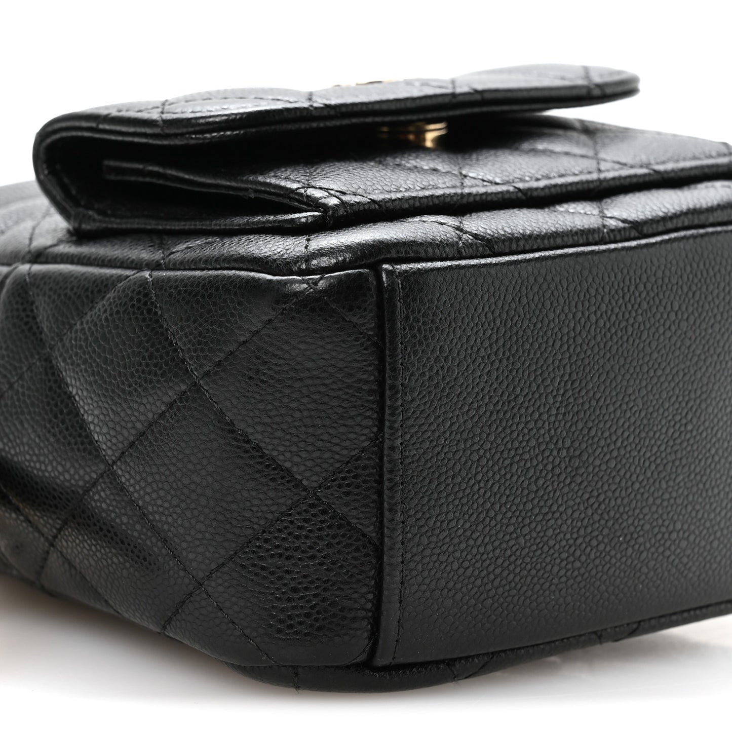 Caviar Quilted CC Mini Classic Backpack Black