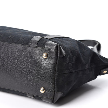 Gucci Monogram Medium Abbey Tote Black 10 of 10