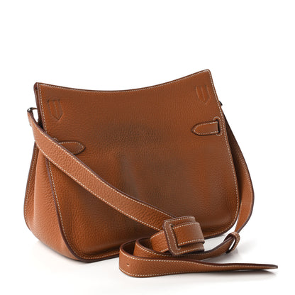 Hermes Taurillon Clemence Jypsiere 28 Gold 3 of 12