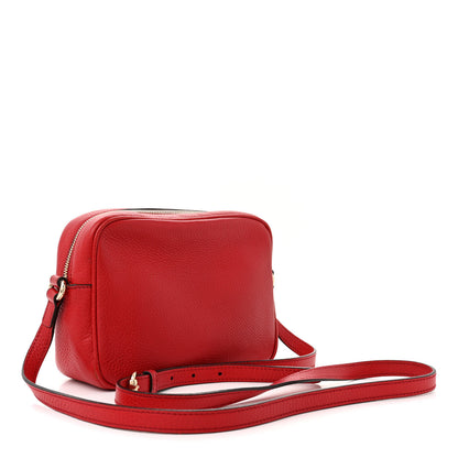 Gucci Pebbled Calfskin Small Soho Disco Bag Tabasco Red 3 of 14