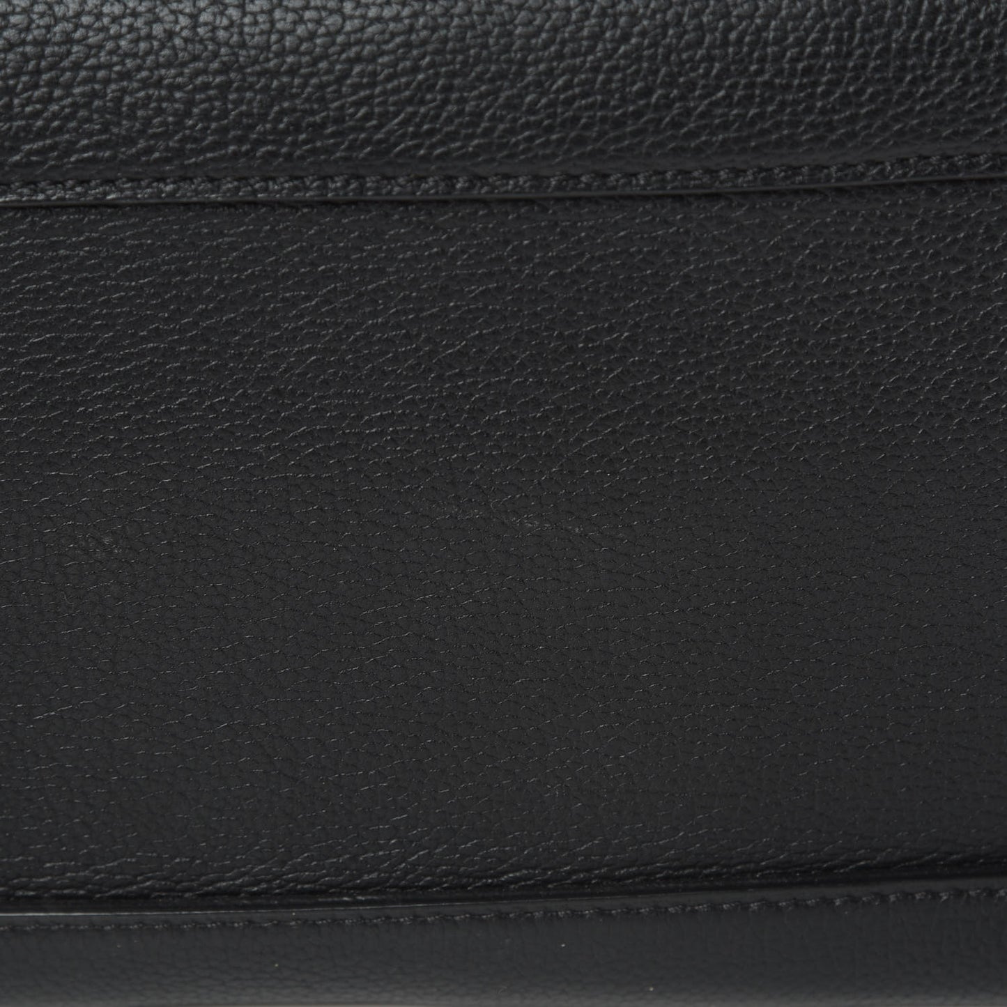 Grained Calfskin Medium Milla Tote Black