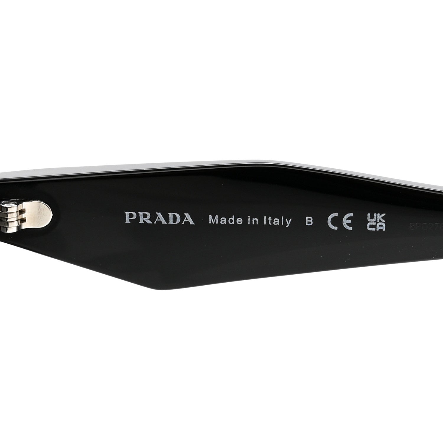 Prada Acetate Symbole Sunglasses SPR 19Z Black 6 of 10