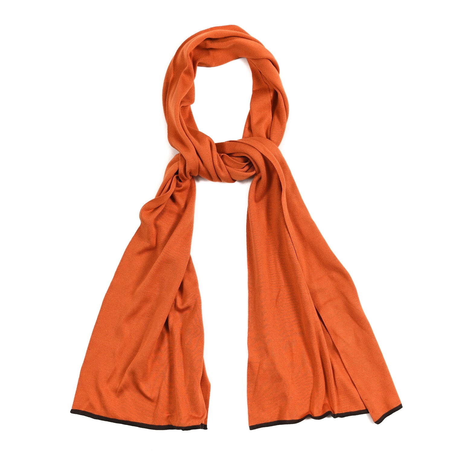 Hermes Silk Muffler Orange 1 of 3