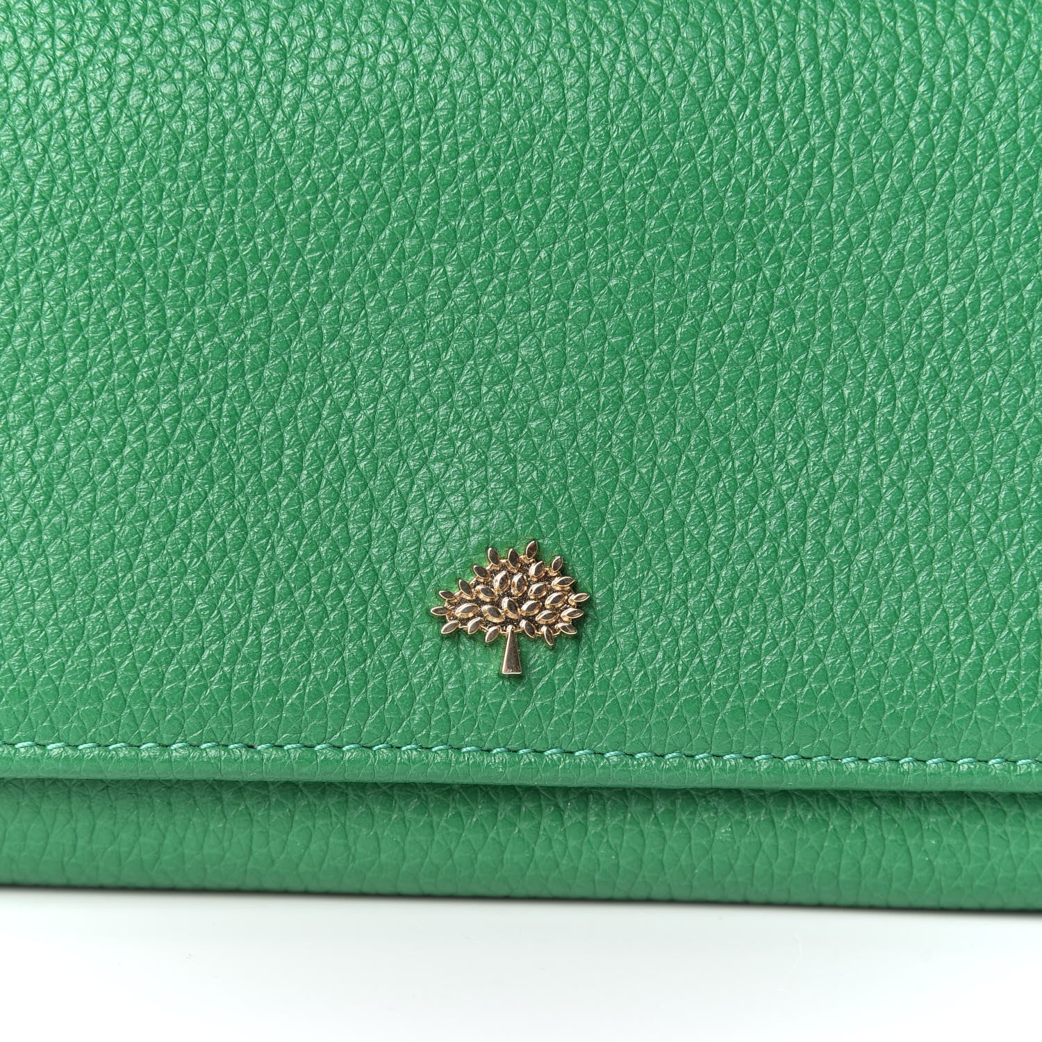 Mulberry Small Classic Grain Tree French Purse Wallet Green 8 of 10