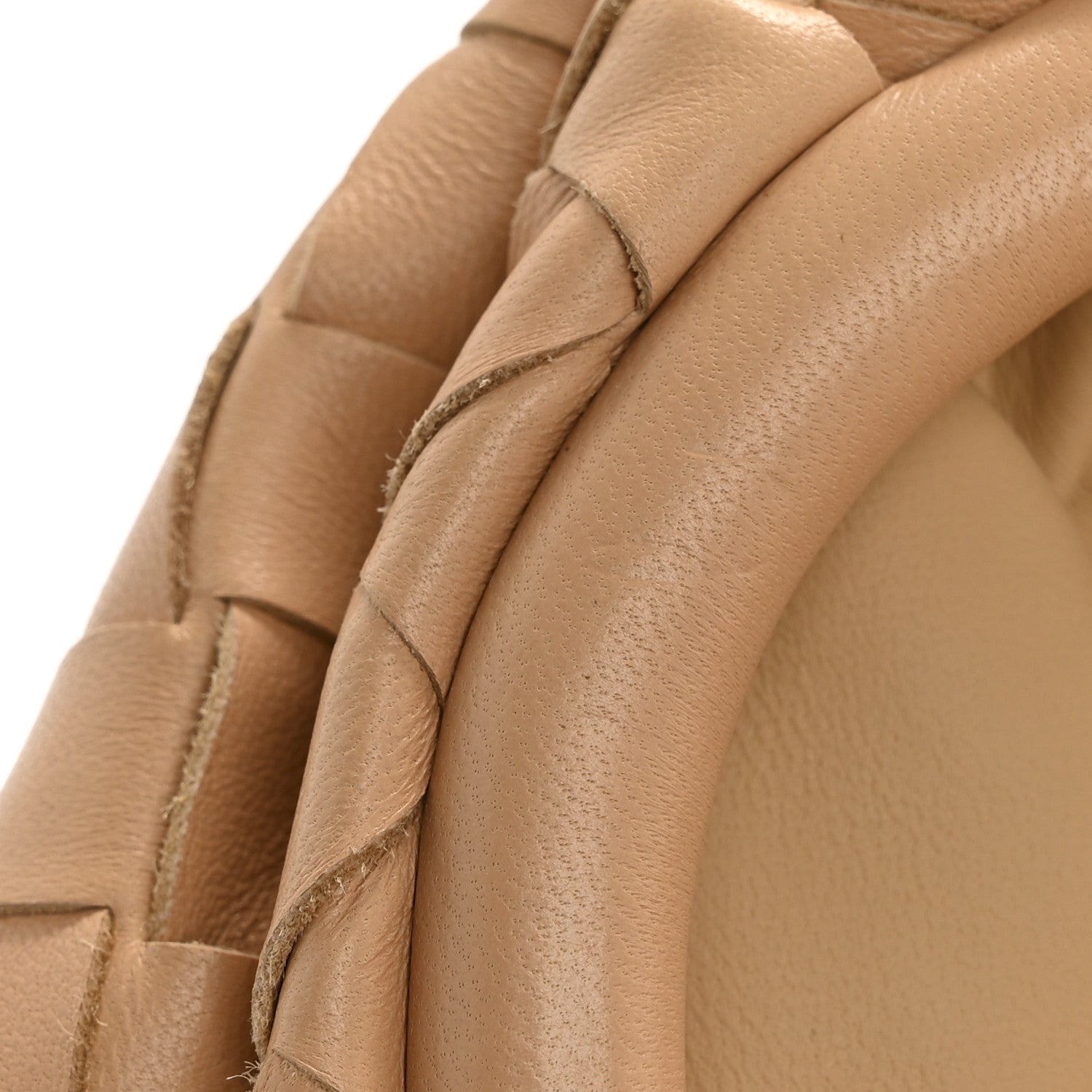 Bottega Veneta Nappa Maxi Intrecciato The Pouch Oversized Clutch Almond 11 of 11