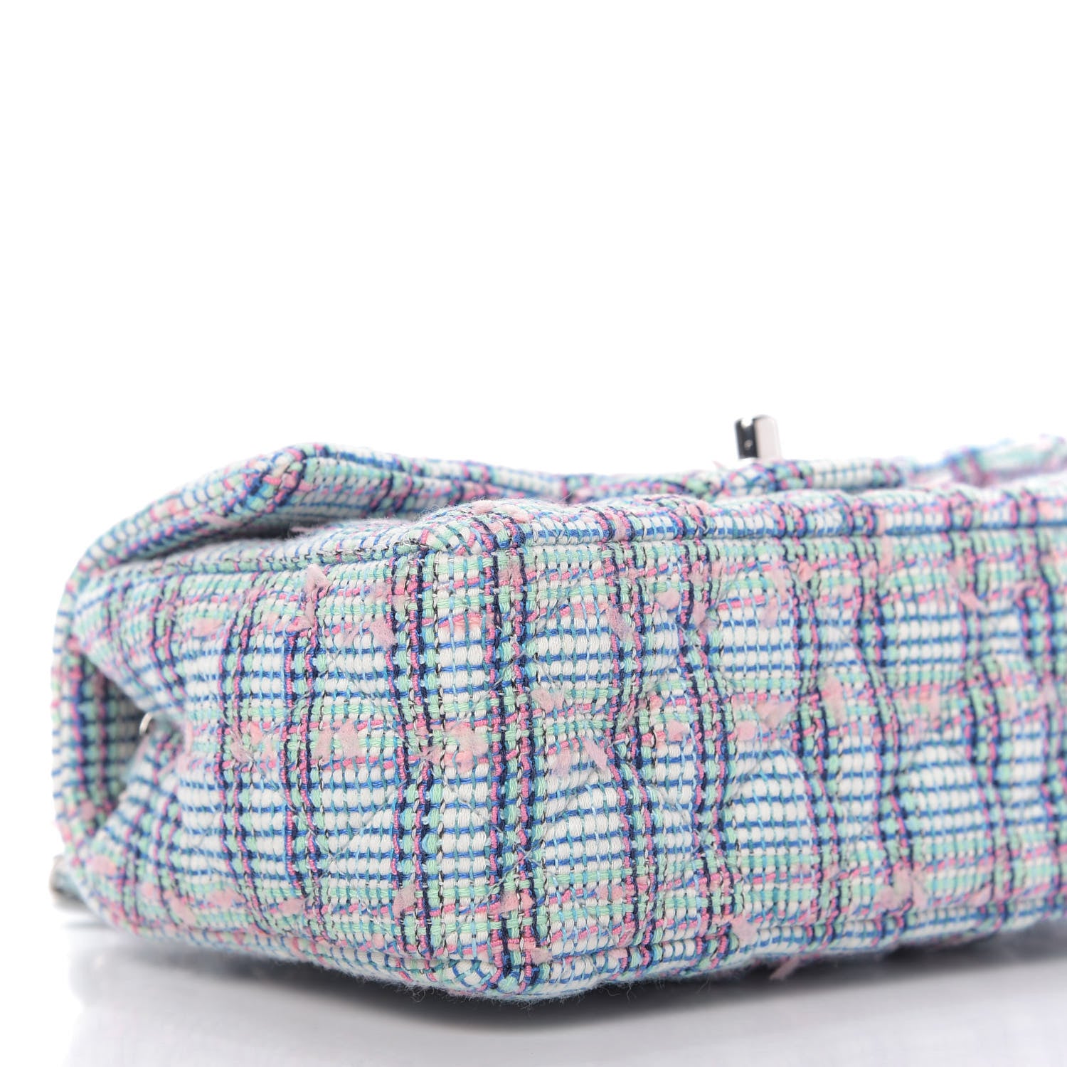 Chanel Quilted Mini Rectangular Flap Blue White 6 of 10