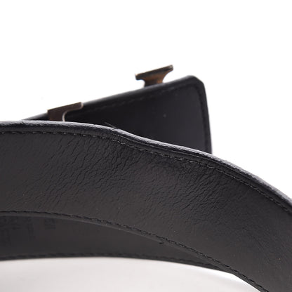 Louis Vuitton Calfskin Monogram 40mm LV Initiales Reversible Belt 90 36 Black 8 of 9