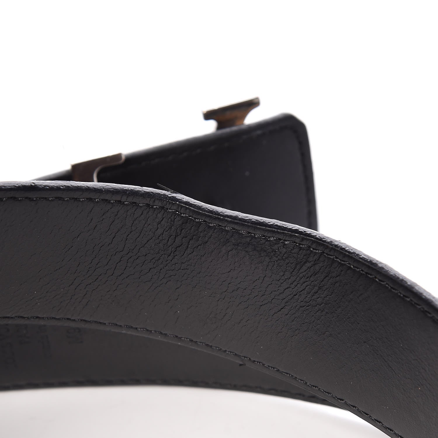 Louis Vuitton Calfskin Monogram 40mm LV Initiales Reversible Belt 90 36 Black 8 of 9