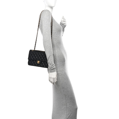 Chanel Lambskin Quilted Medium Double Flap Black 2 of 14