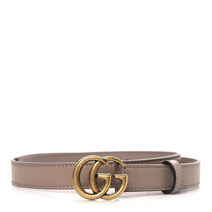 Gucci Calfskin Double G 20mm Belt 70 28 Porcelain Rose 1 of 5