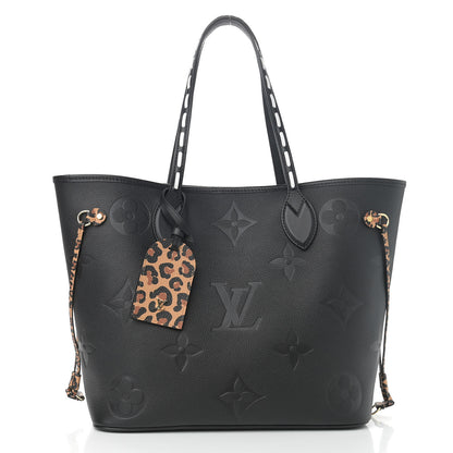 Louis Vuitton Empreinte Monogram Giant Wild At Heart Neverfull MM Black 3 of 10